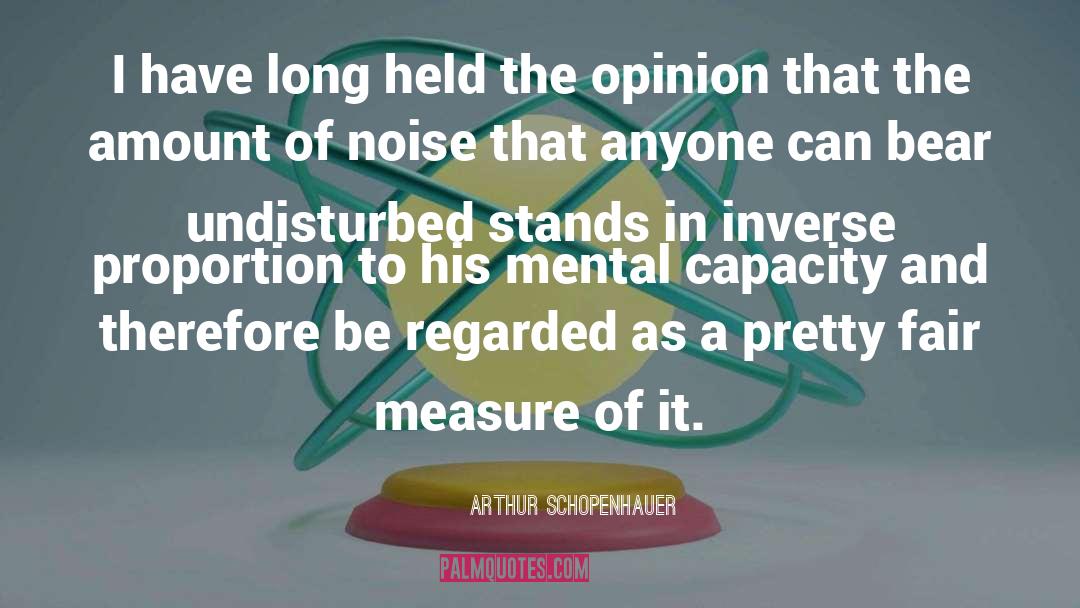 Noise Pollution quotes by Arthur Schopenhauer