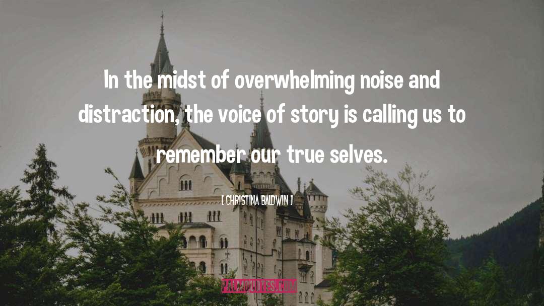 Noise Reduction quotes by Christina Baldwin