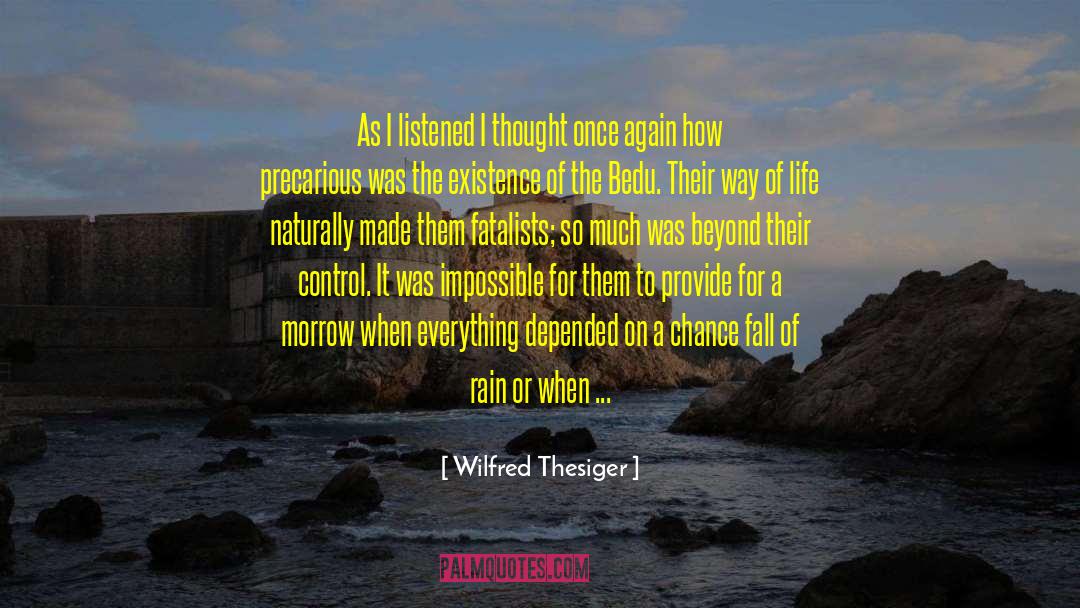 Nomad quotes by Wilfred Thesiger