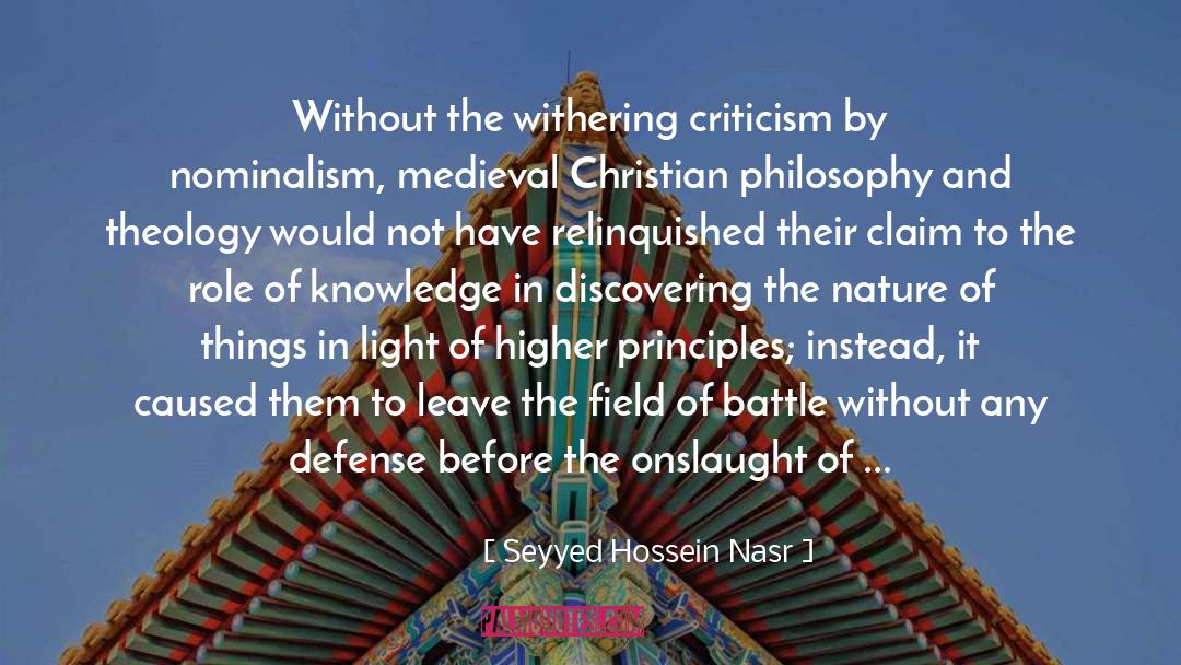 Nominalism quotes by Seyyed Hossein Nasr