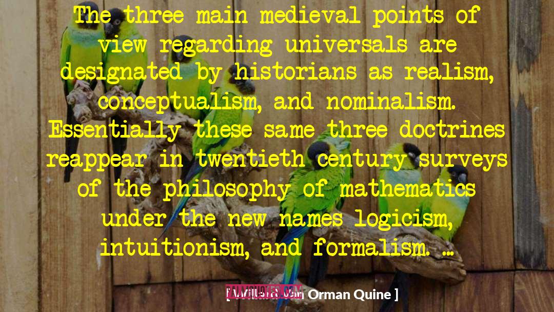 Nominalism quotes by Willard Van Orman Quine