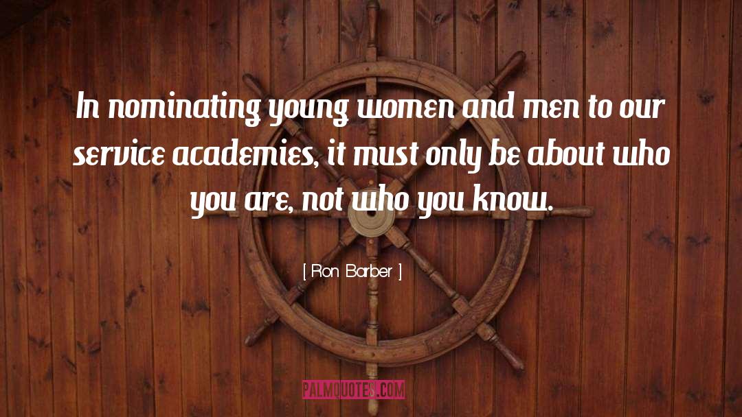 Nominating quotes by Ron Barber