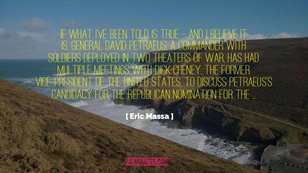 Nomination quotes by Eric Massa