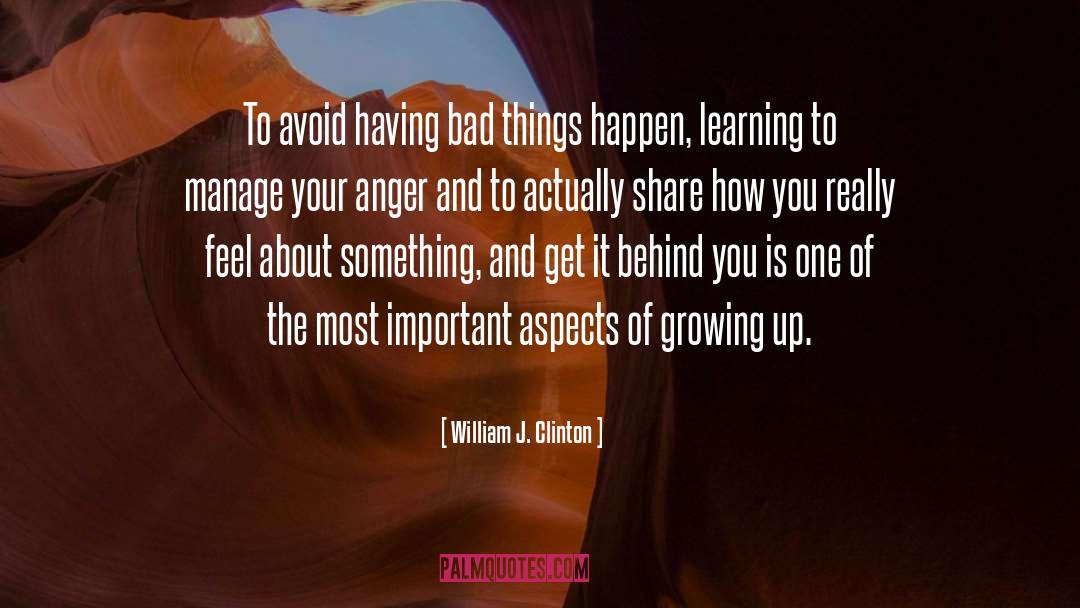 Non Anger quotes by William J. Clinton