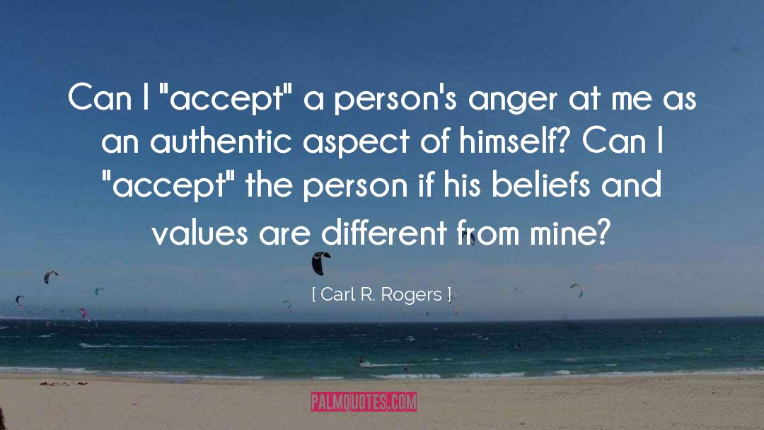 Non Anger quotes by Carl R. Rogers