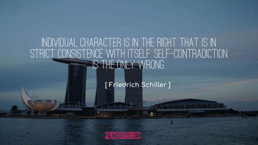 Non Contradiction quotes by Friedrich Schiller