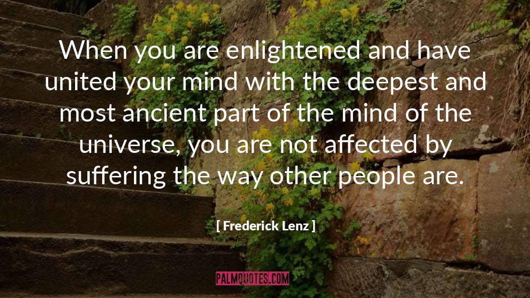 Non Duality Enlightenment quotes by Frederick Lenz