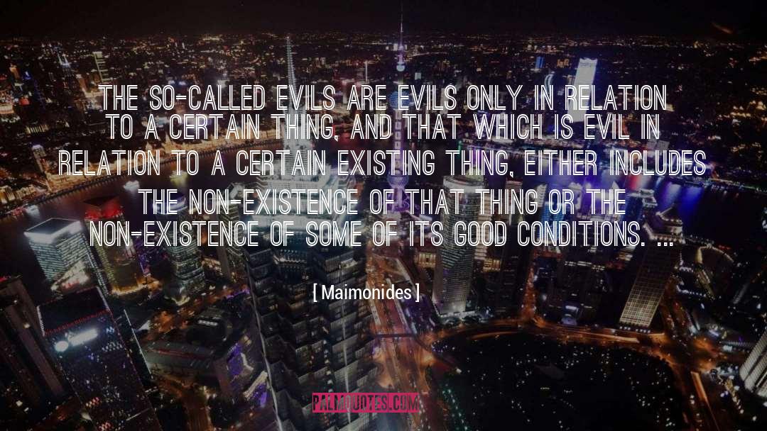 Non Existence quotes by Maimonides