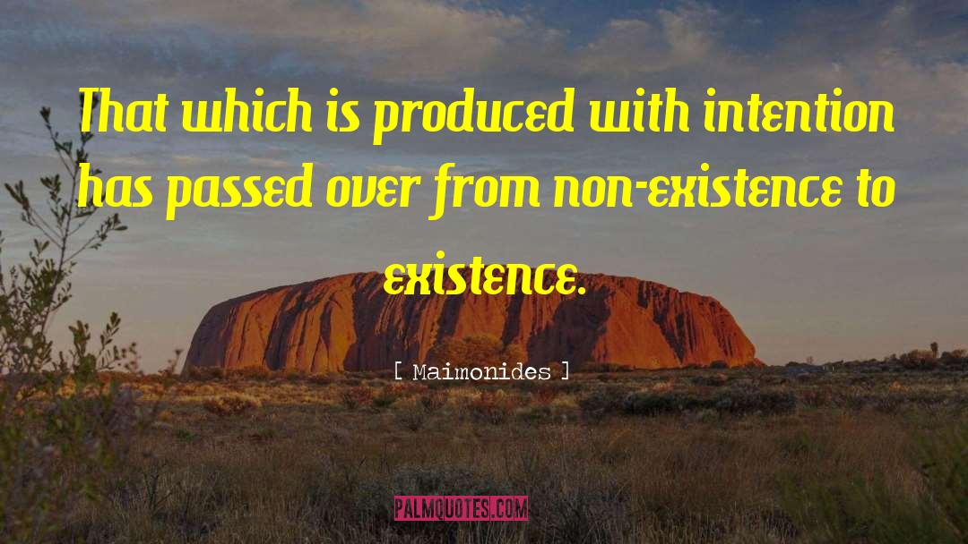 Non Existence quotes by Maimonides