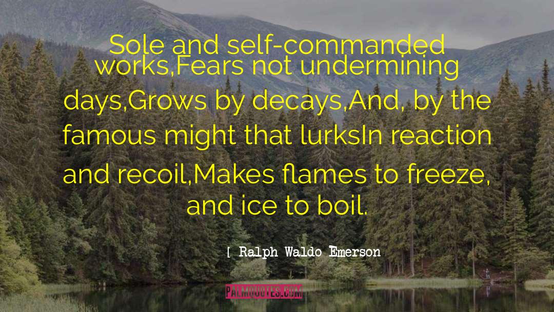 Non Famous quotes by Ralph Waldo Emerson
