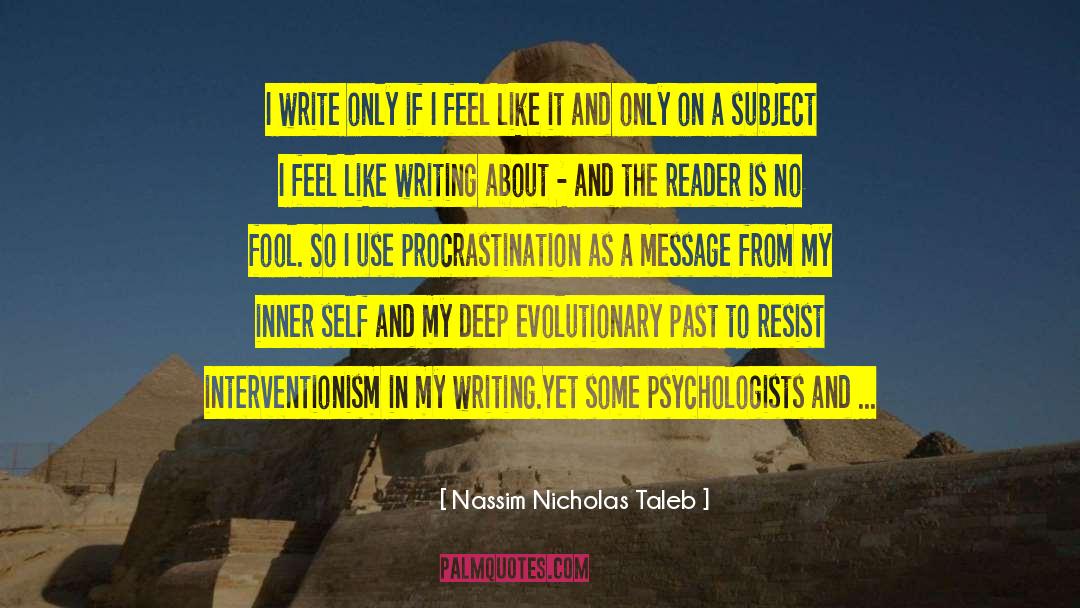 Non Interventionism quotes by Nassim Nicholas Taleb