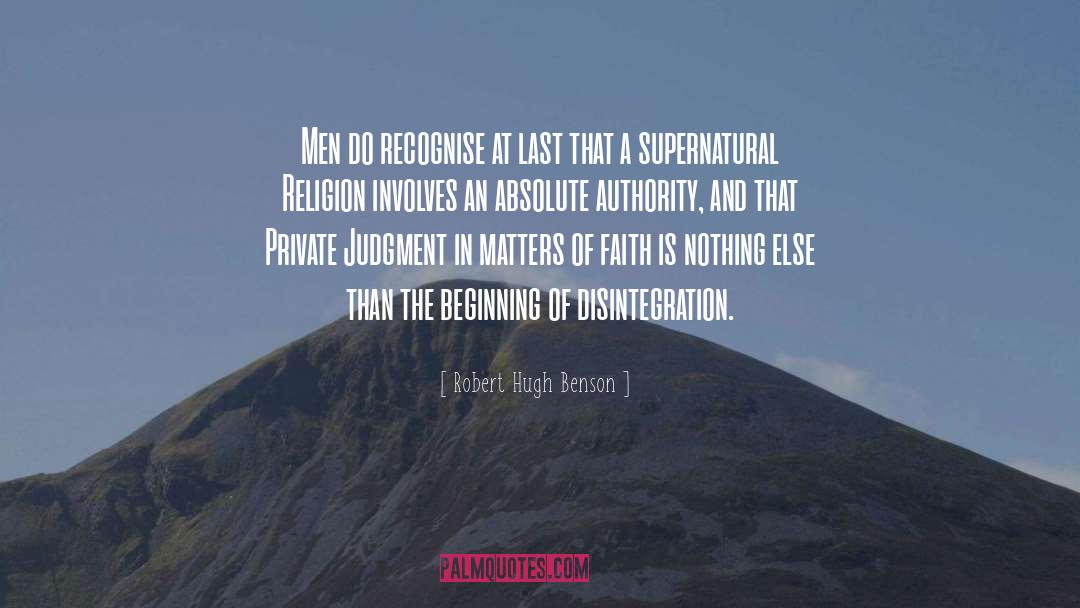 Non Judgment quotes by Robert Hugh Benson