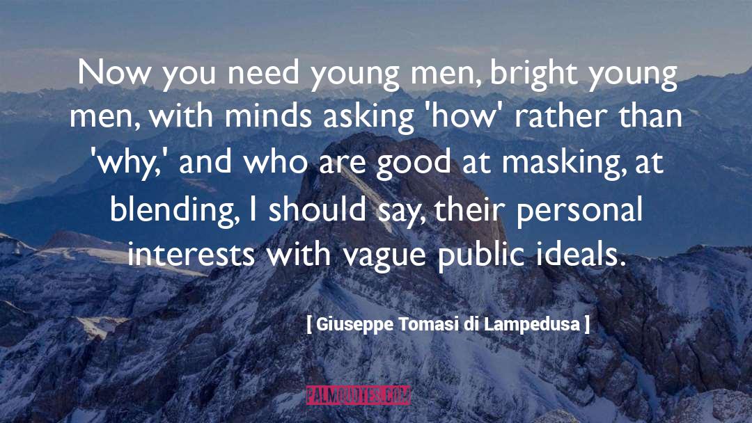Non Masking quotes by Giuseppe Tomasi Di Lampedusa