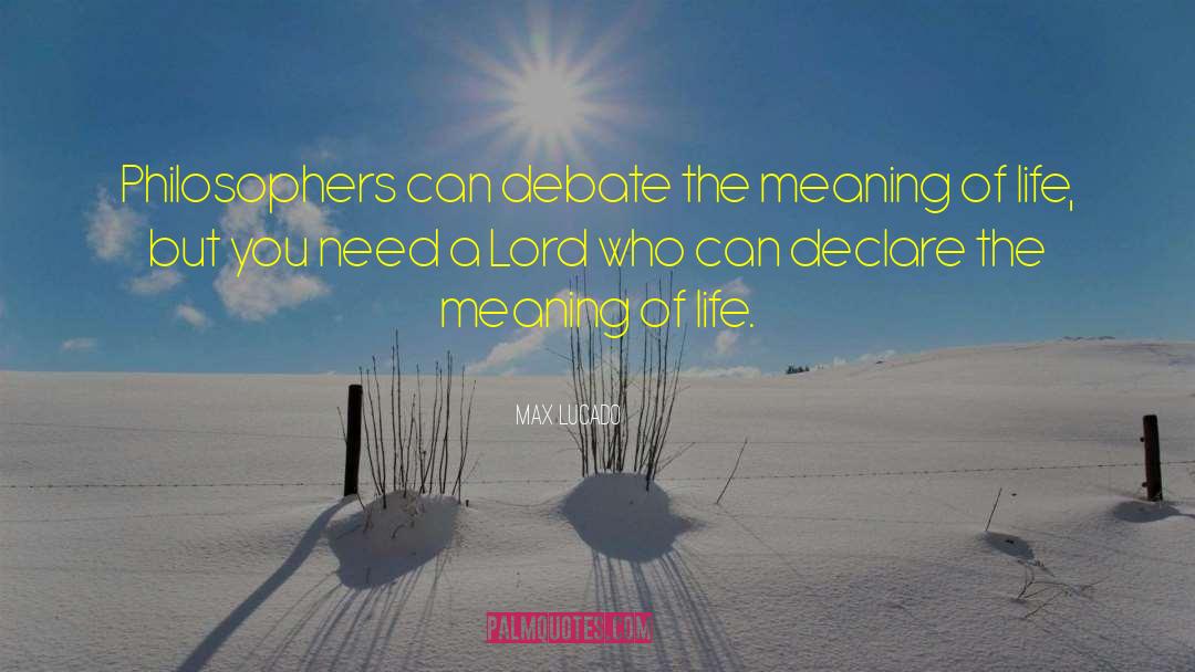 Non Meaning In Tagalog quotes by Max Lucado