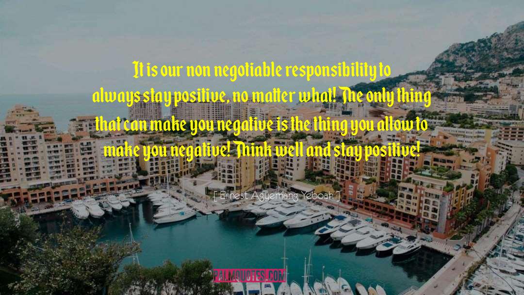 Non Negotiable quotes by Ernest Agyemang Yeboah