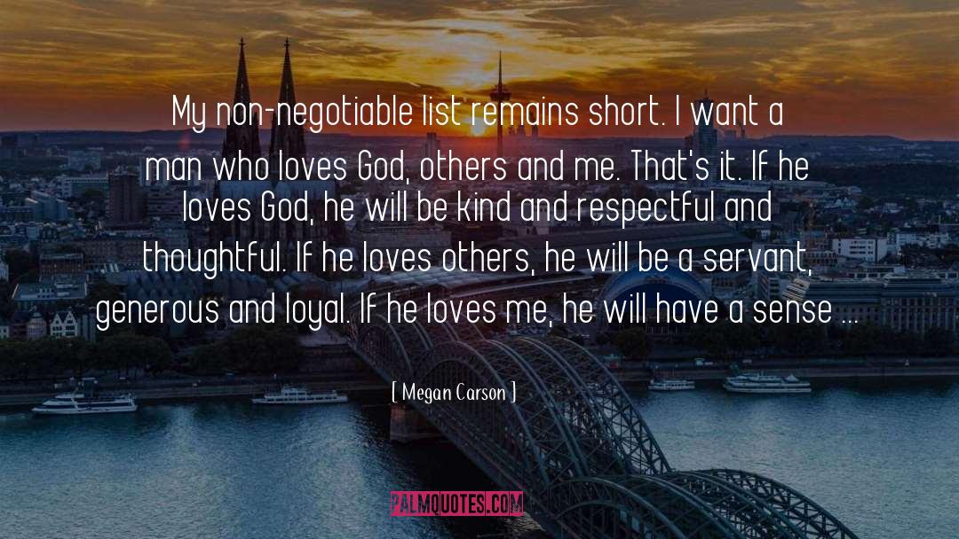 Non Negotiable quotes by Megan Carson