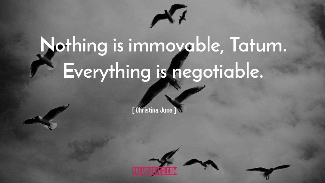 Non Negotiable quotes by Christina June