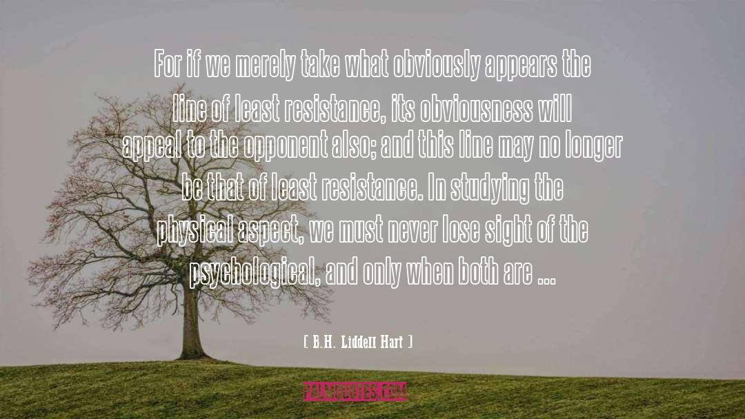 Non Obviousness quotes by B.H. Liddell Hart