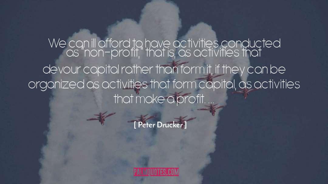 Non Profit quotes by Peter Drucker