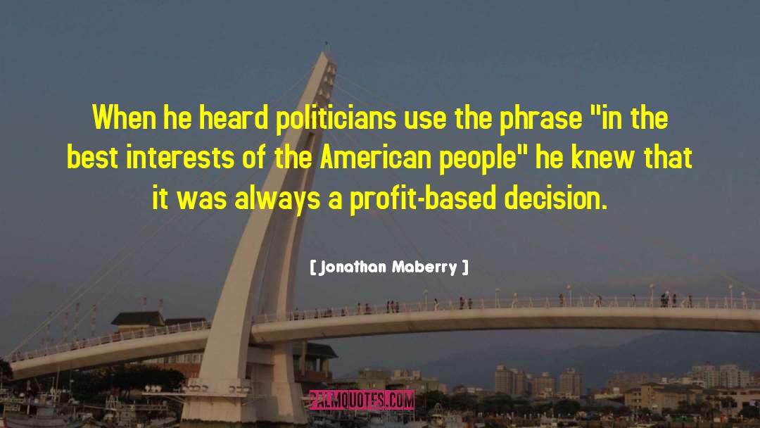 Non Profit quotes by Jonathan Maberry