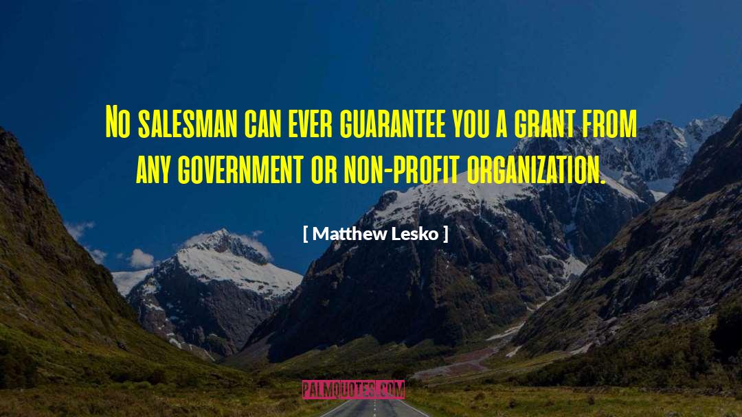Non Profit quotes by Matthew Lesko