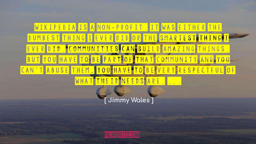 Non Profit quotes by Jimmy Wales