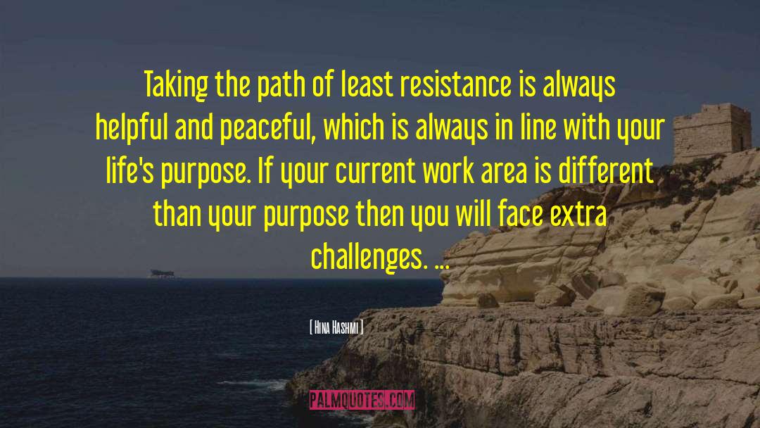 Non Resistance quotes by Hina Hashmi