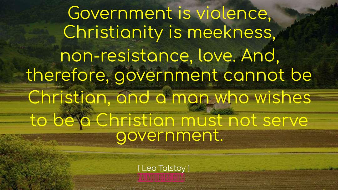 Non Resistance quotes by Leo Tolstoy
