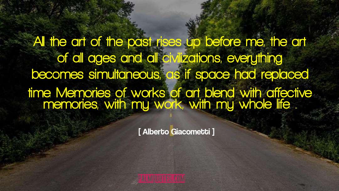 Non Simultaneous Occupancy quotes by Alberto Giacometti