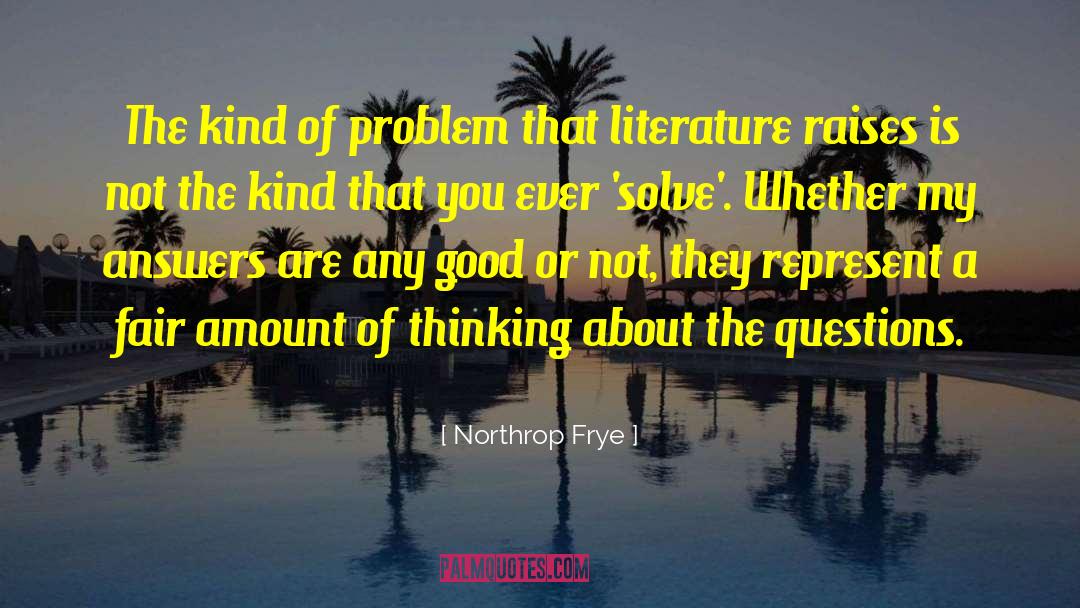 Non Solve quotes by Northrop Frye