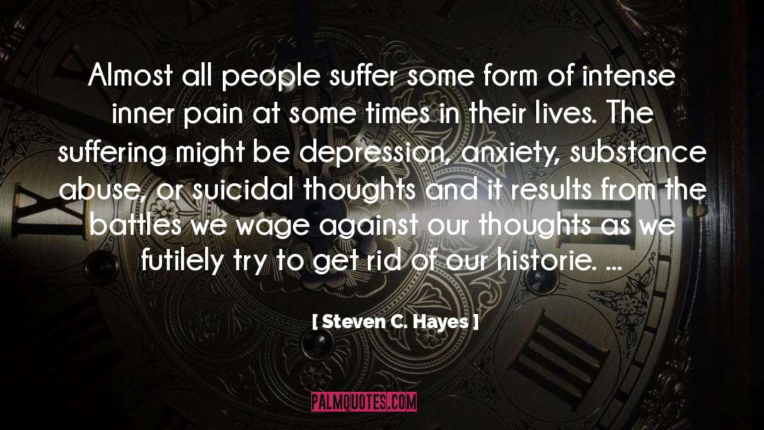 Non Suicidal Self Injury quotes by Steven C. Hayes