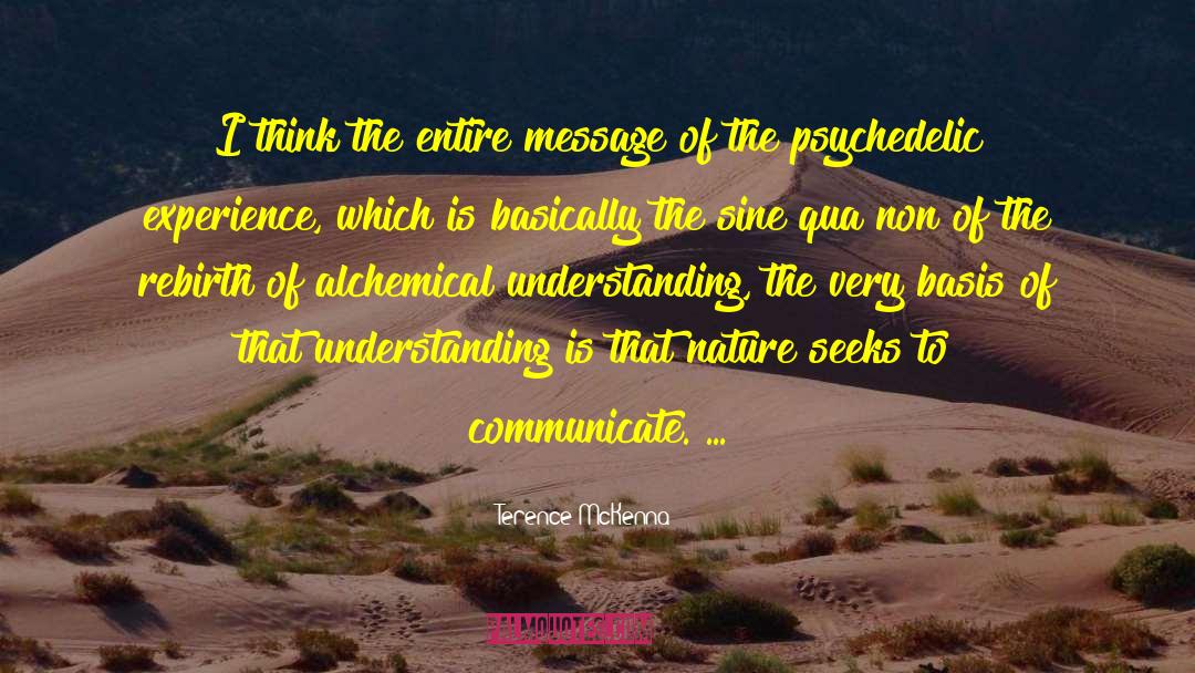 Non Understanding Friend quotes by Terence McKenna