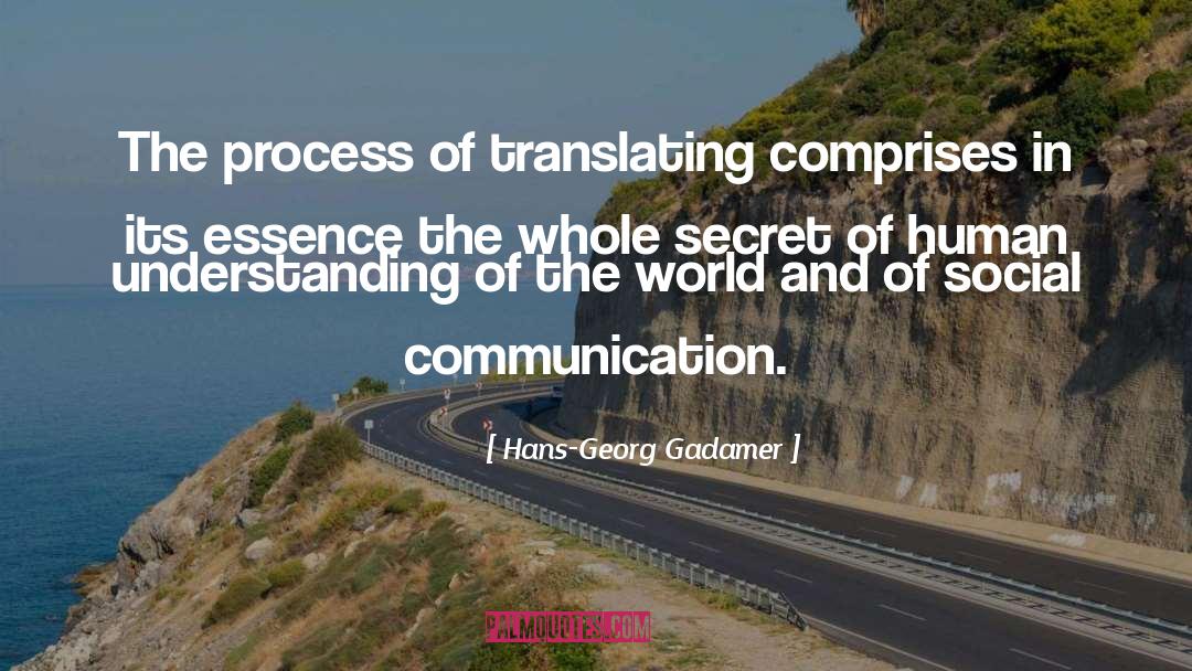 Non Verbal Communication quotes by Hans-Georg Gadamer