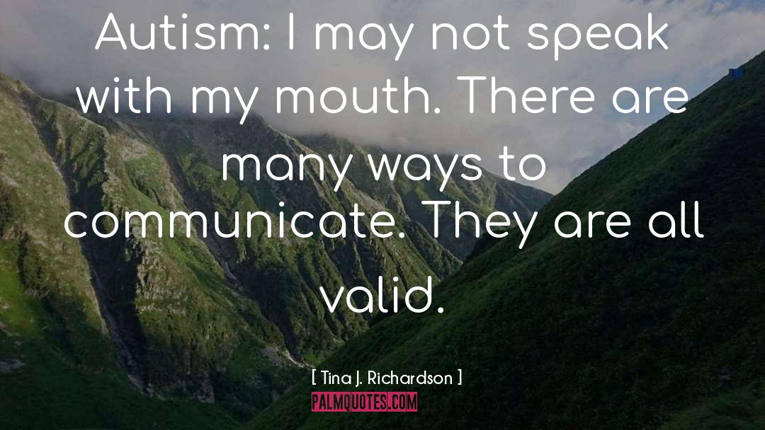 Non Verbal quotes by Tina J. Richardson