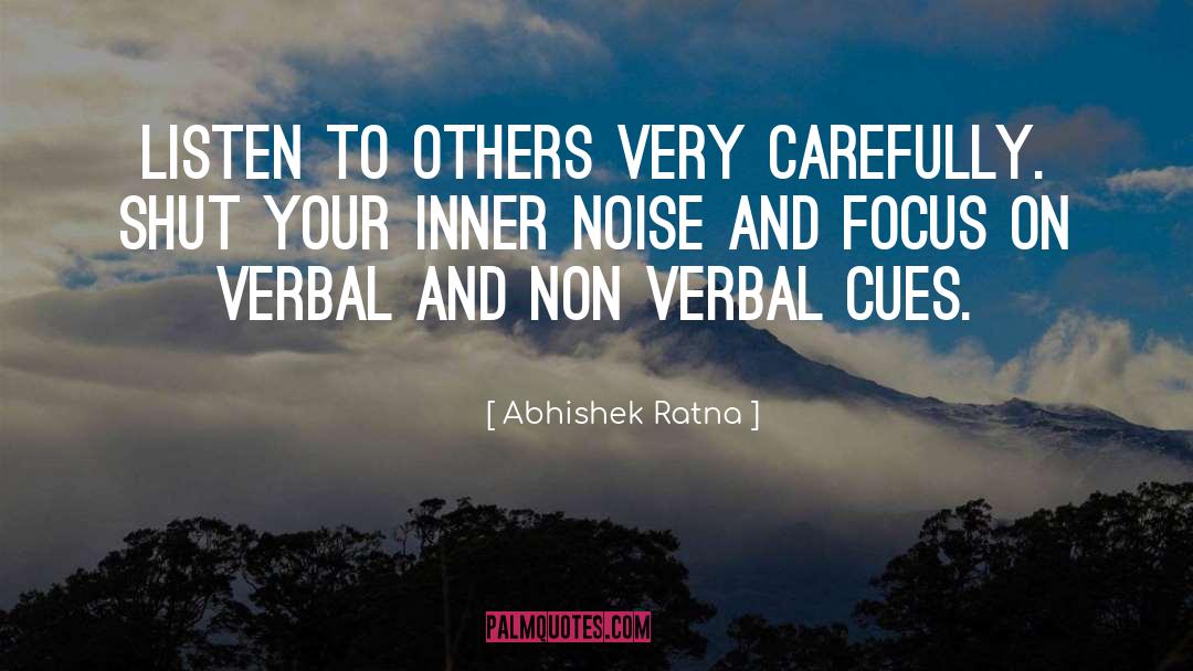 Non Verbal quotes by Abhishek Ratna