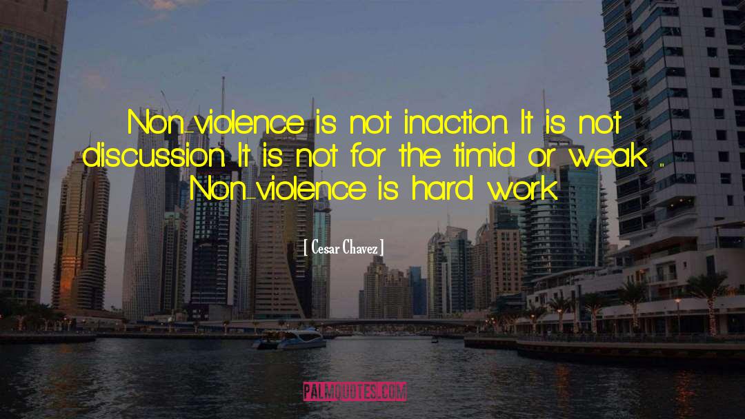 Non Violence Conflicts quotes by Cesar Chavez