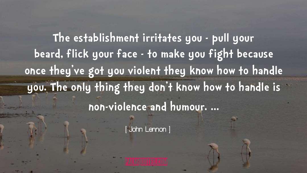 Non Violence Conflicts quotes by John Lennon