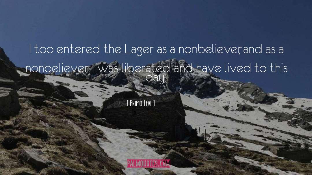 Nonbeliever quotes by Primo Levi