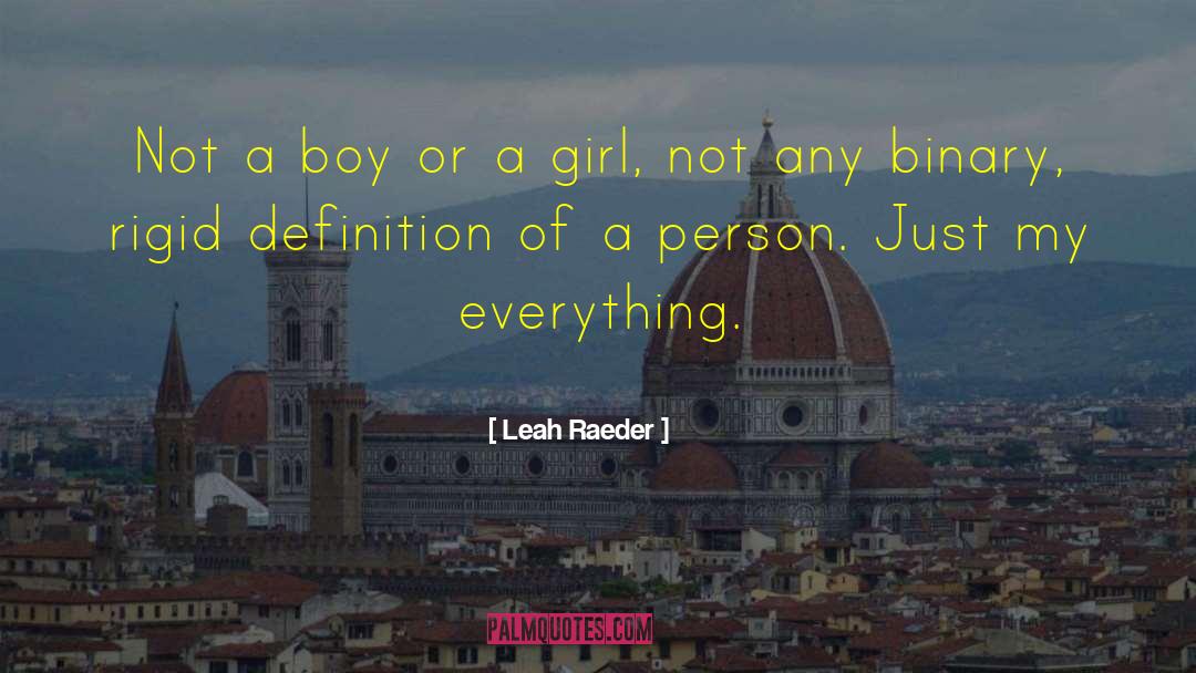 Nonbinary quotes by Leah Raeder