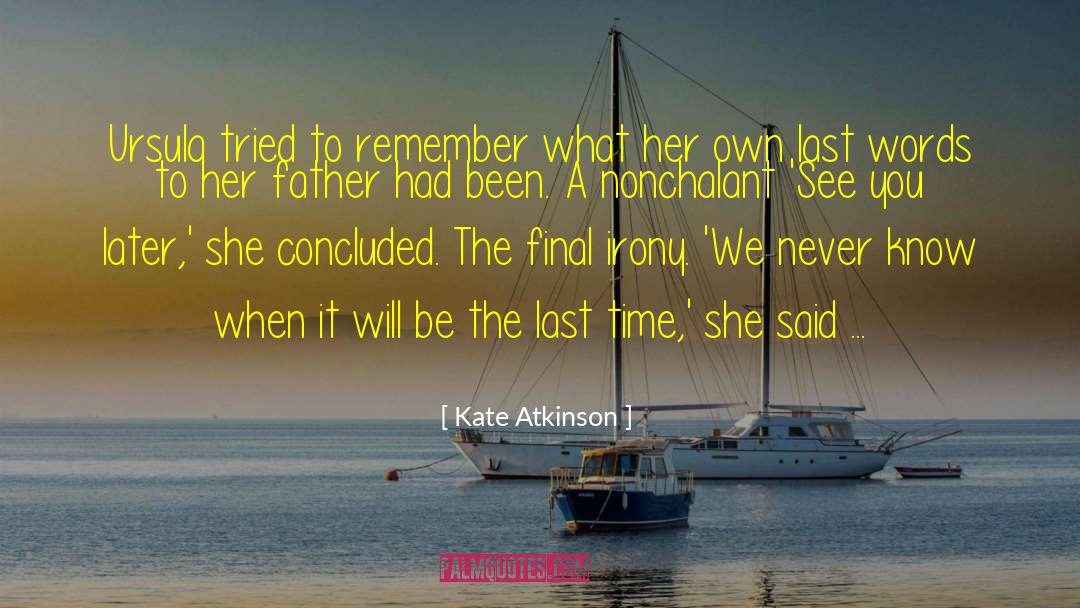 Nonchalant quotes by Kate Atkinson