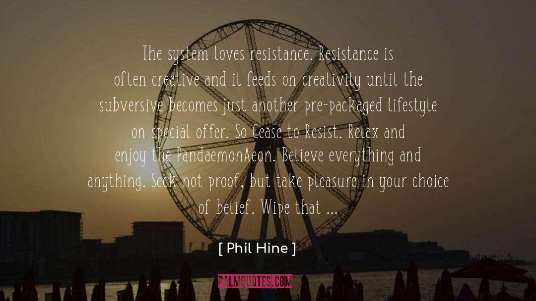 Nonconformity quotes by Phil Hine