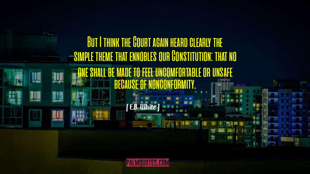Nonconformity quotes by E.B. White