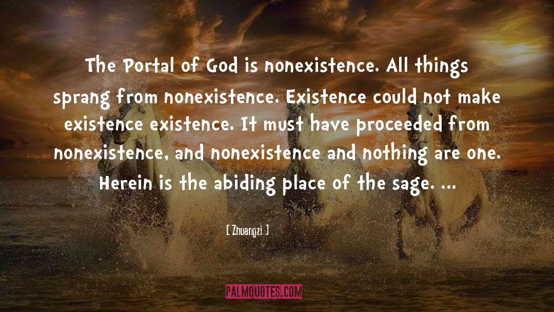 Nonexistence quotes by Zhuangzi