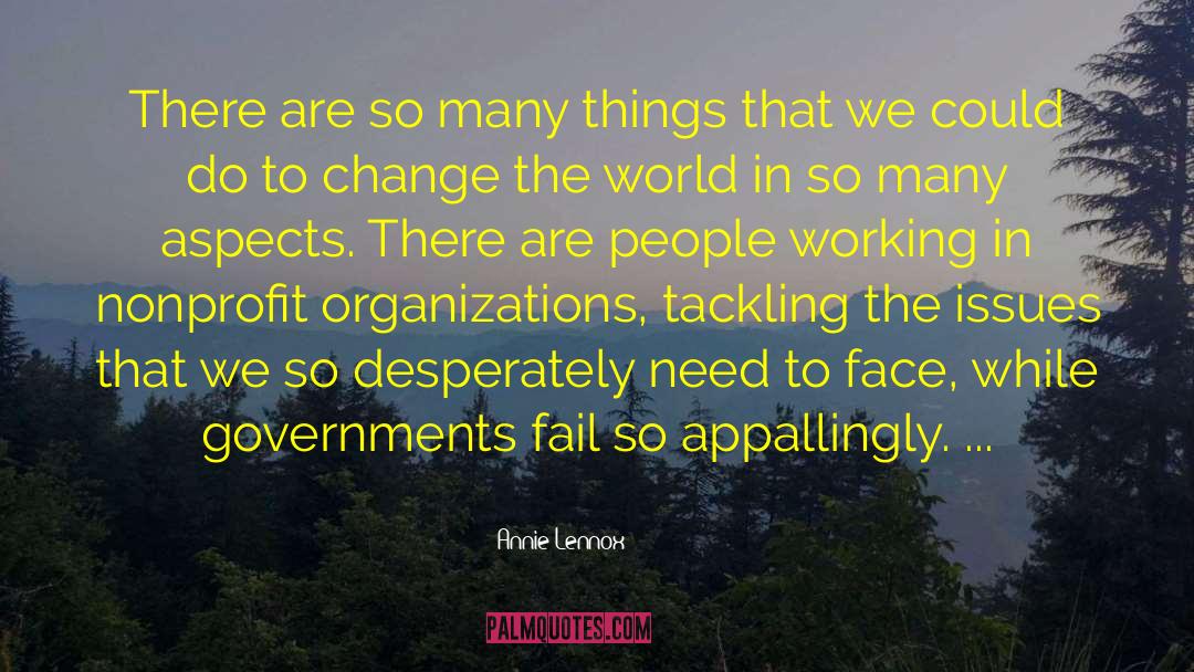 Nonprofit quotes by Annie Lennox