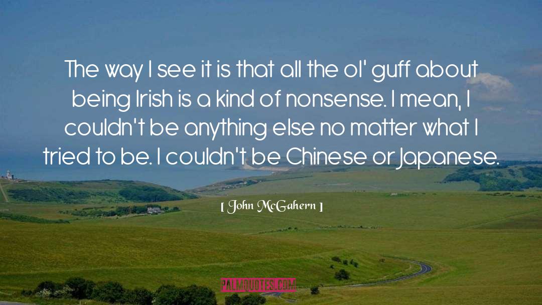 Nonsense quotes by John McGahern