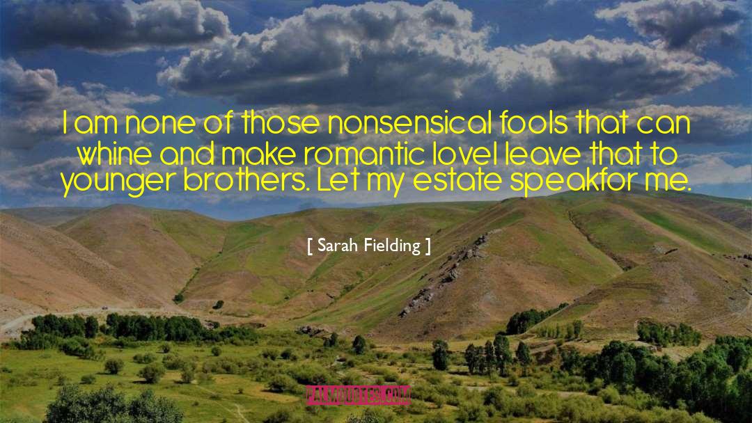 Nonsensical quotes by Sarah Fielding