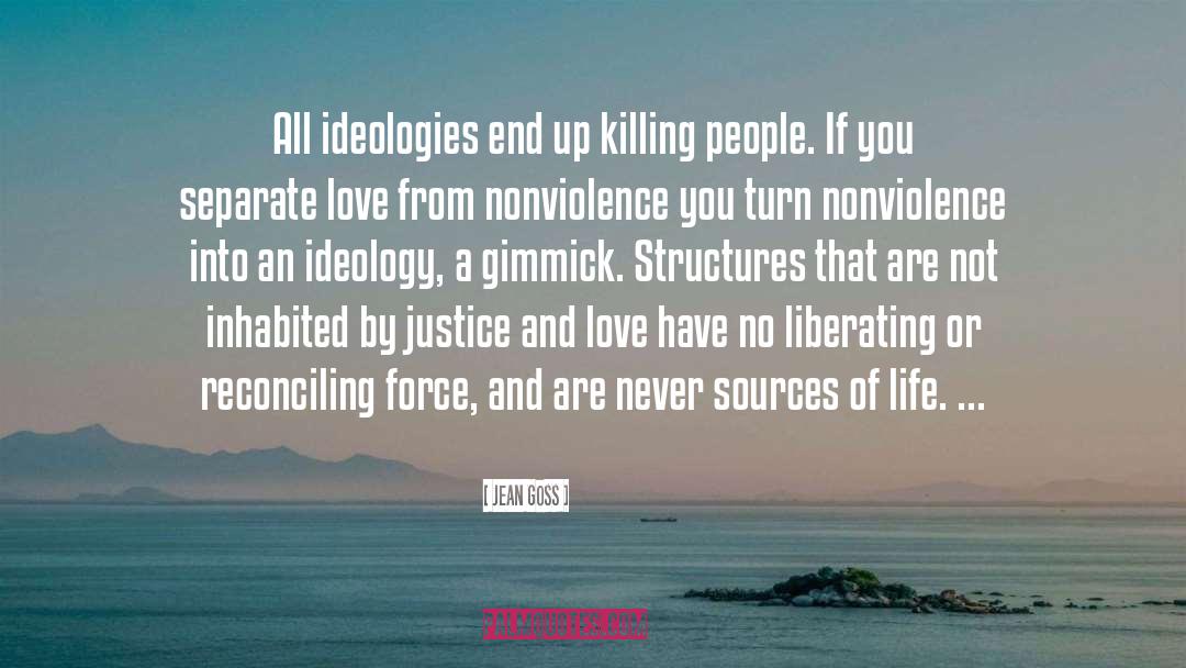 Nonviolence quotes by Jean Goss