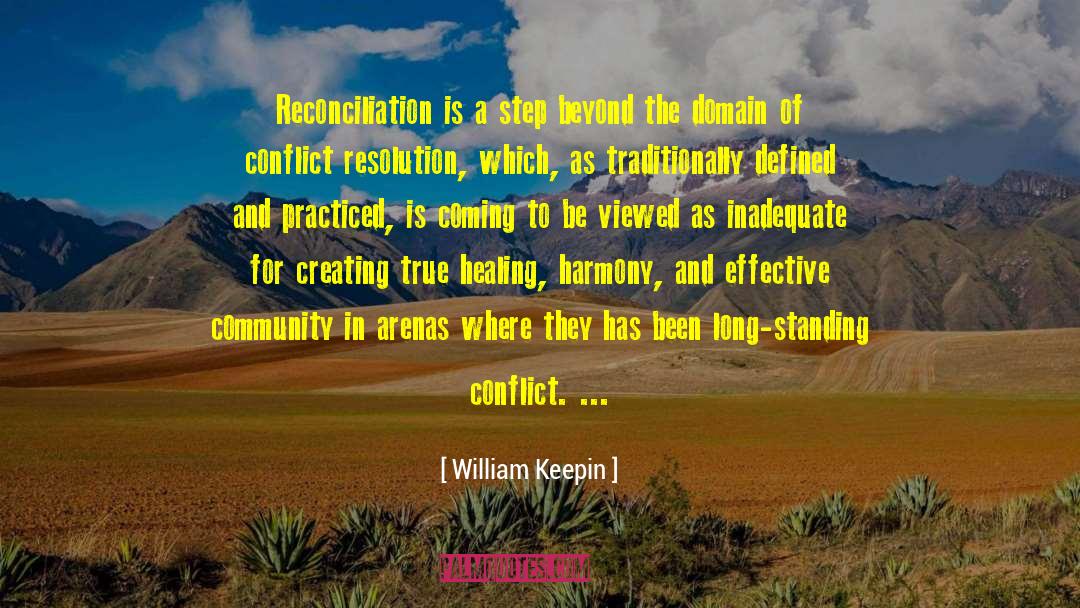 Nonviolent Conflict Resolution quotes by William Keepin