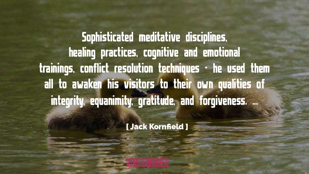 Nonviolent Conflict Resolution quotes by Jack Kornfield