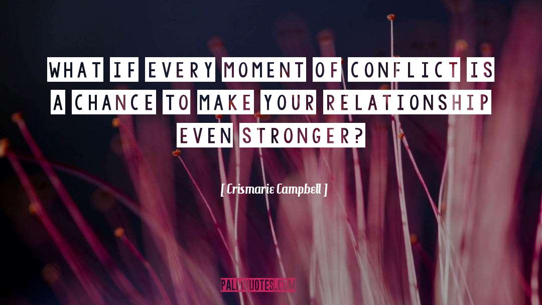 Nonviolent Conflict Resolution quotes by Crismarie Campbell